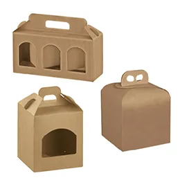 Boites carton avec poignée